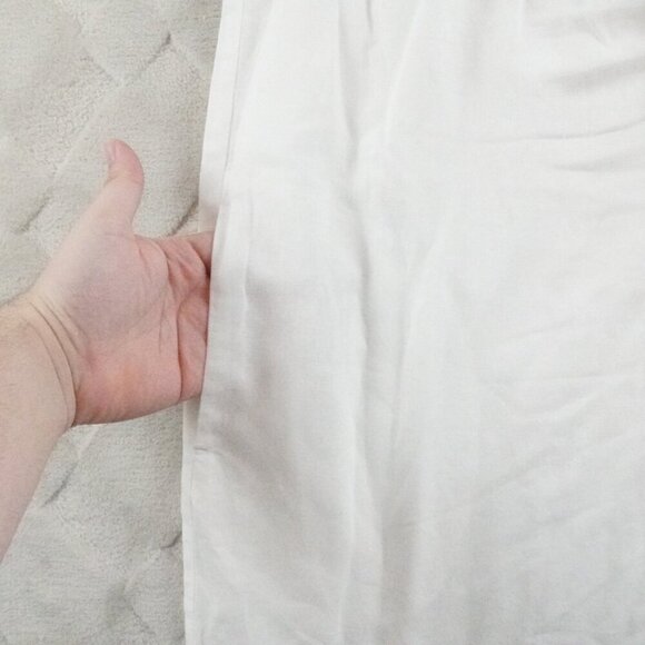 J.Crew  Sleeveless Floral Embroidered Dress Womens 4 Linen Blend - Picture 3 of 11